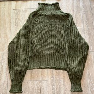 H&M Army Green Knit Sweater